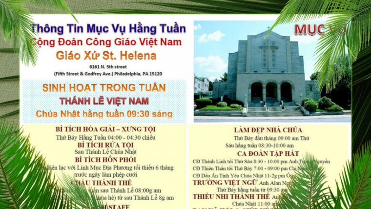 Tờ Mục vụ Chúa nhật Lễ lá 2020